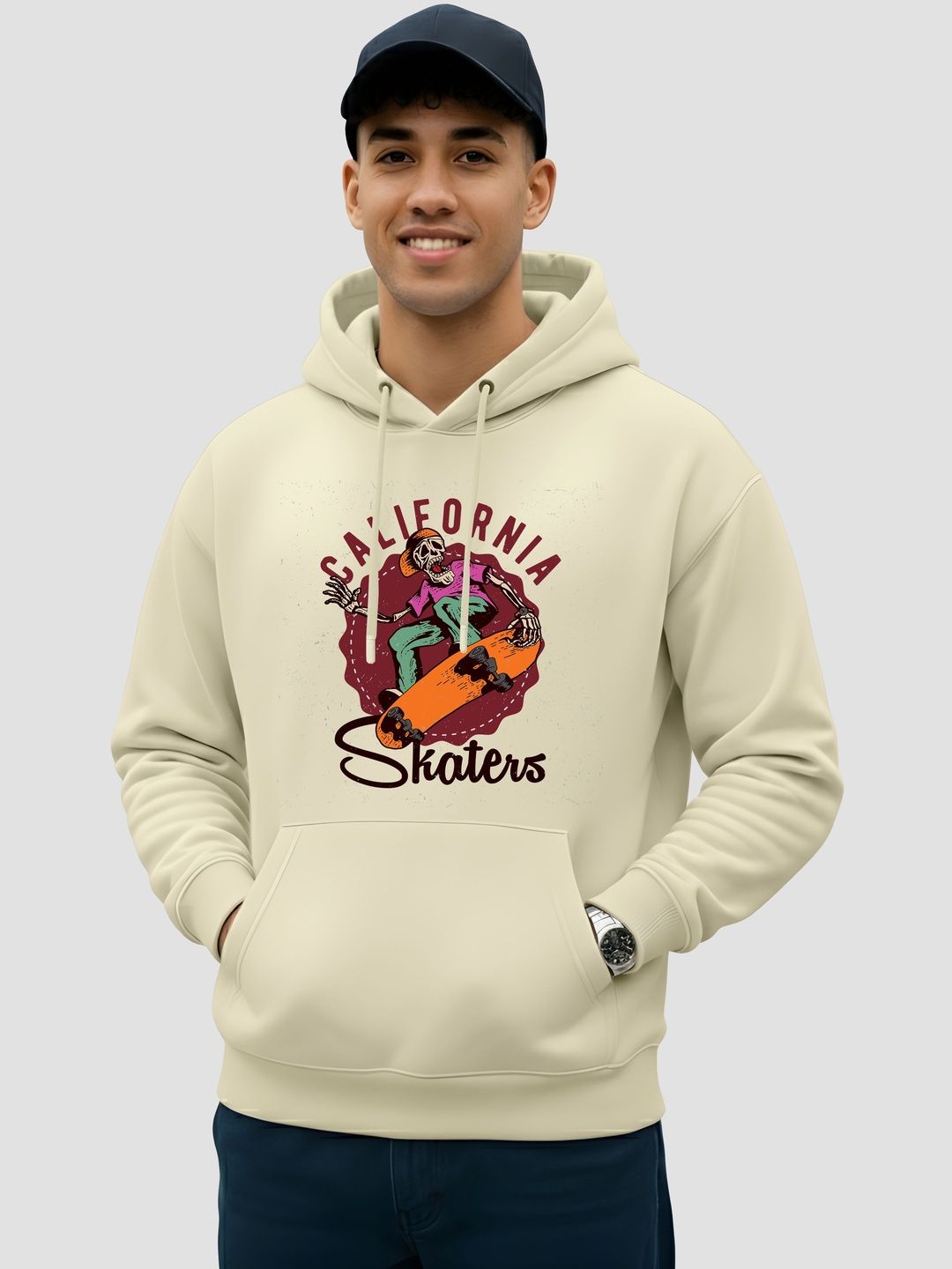 Enciger Men Printed Hooded Sweatshirt
