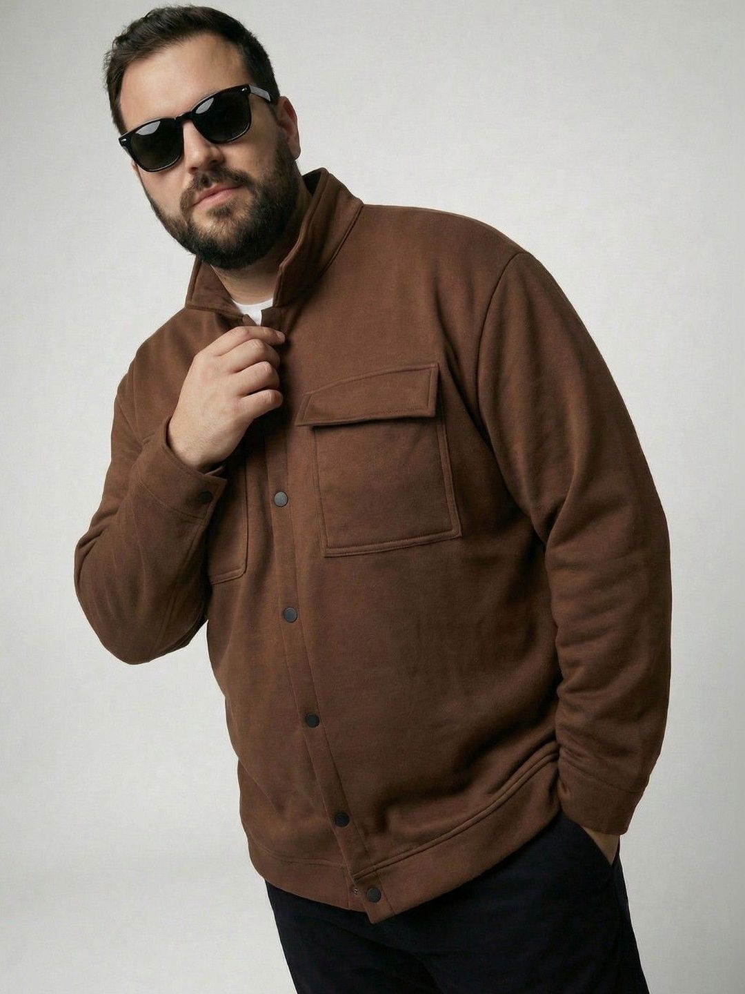 UNSTD Men Fleece Lightweight Tailored Jacket