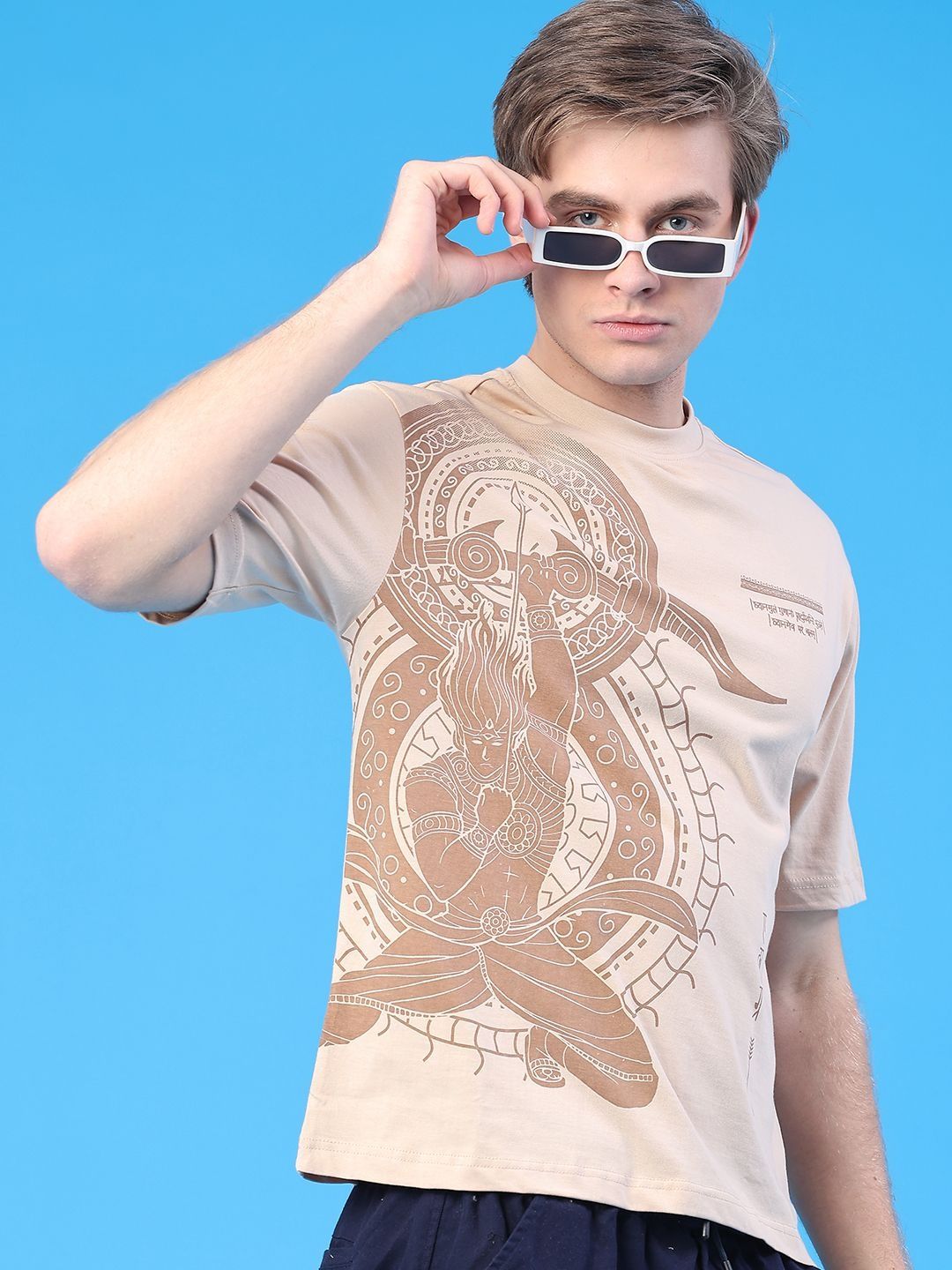 V-Mart Men Printed T-shirt