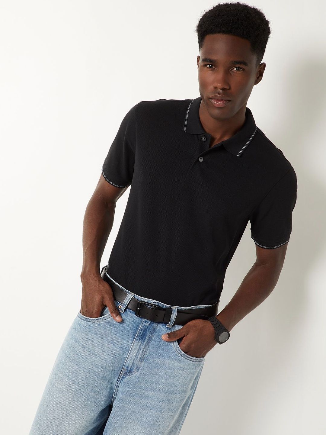 max Men Polo Collar T-shirt