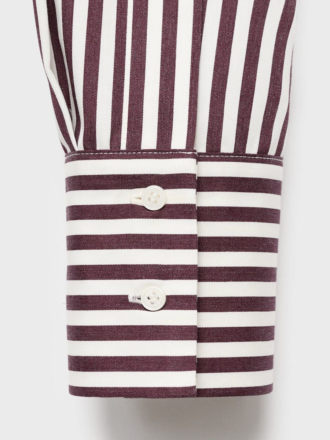 Vertical Striped Spread Collar Longline Oversized Shirt