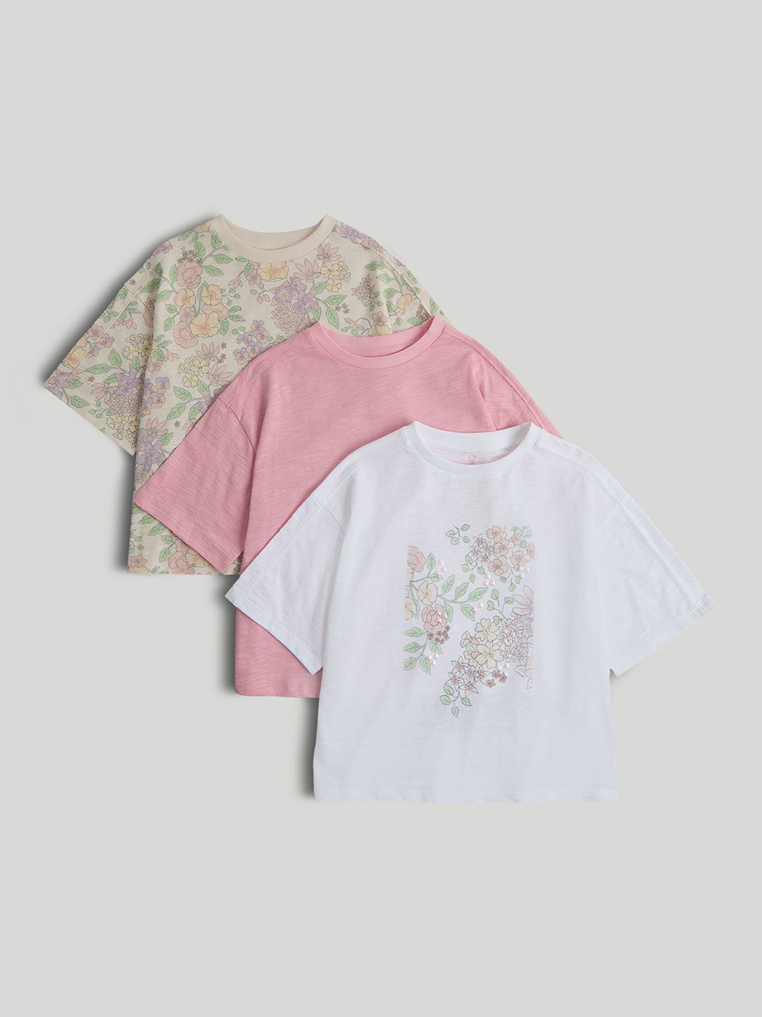 mothercare Girls Floral Printed Pockets T-shirt