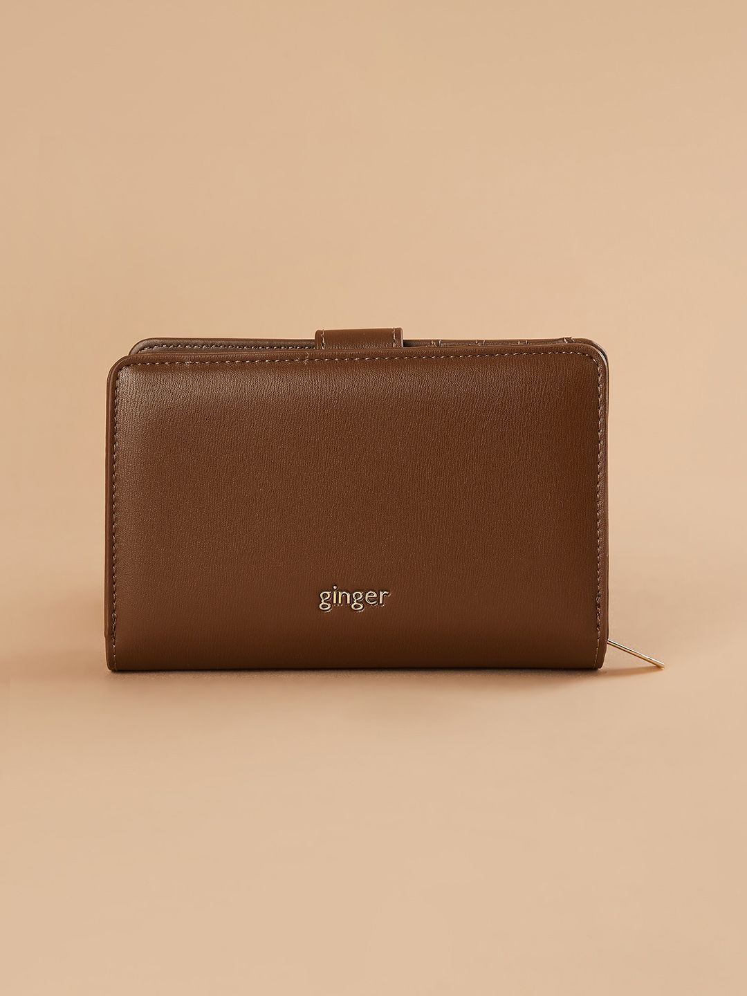 Buy Ginger by Lifestyle Women Buckle Detail PU Two Fold Wallet
