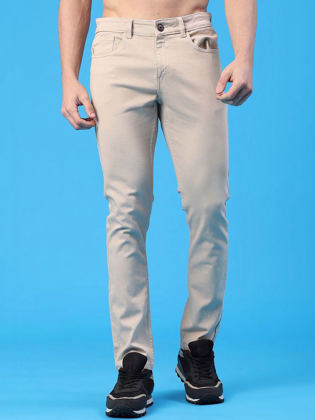 LIMEROAD Men Slim Fit Mid-Rise Stretchable Jeans