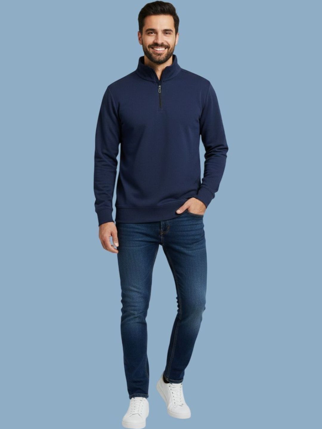 Mast & Harbour Men High Neck T-shirt