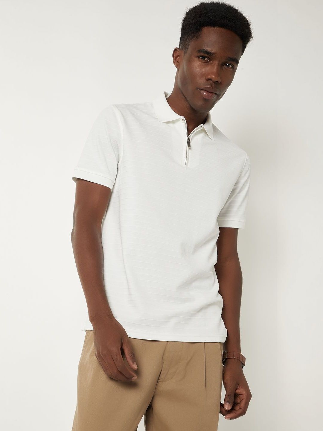 max Men Polo Collar Pure Cotton T-shirt