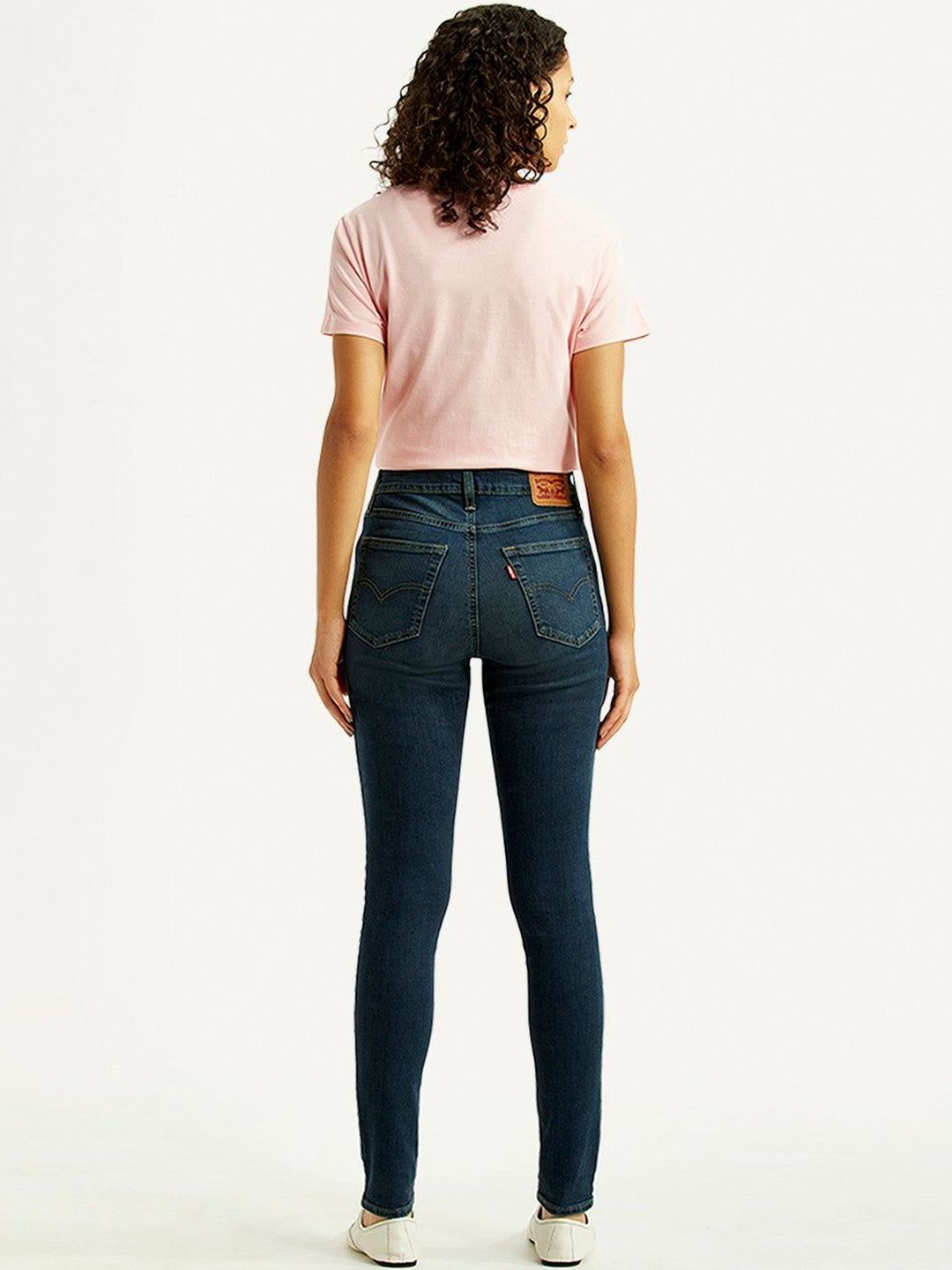 Mid Rise Skinny Navy Jeans