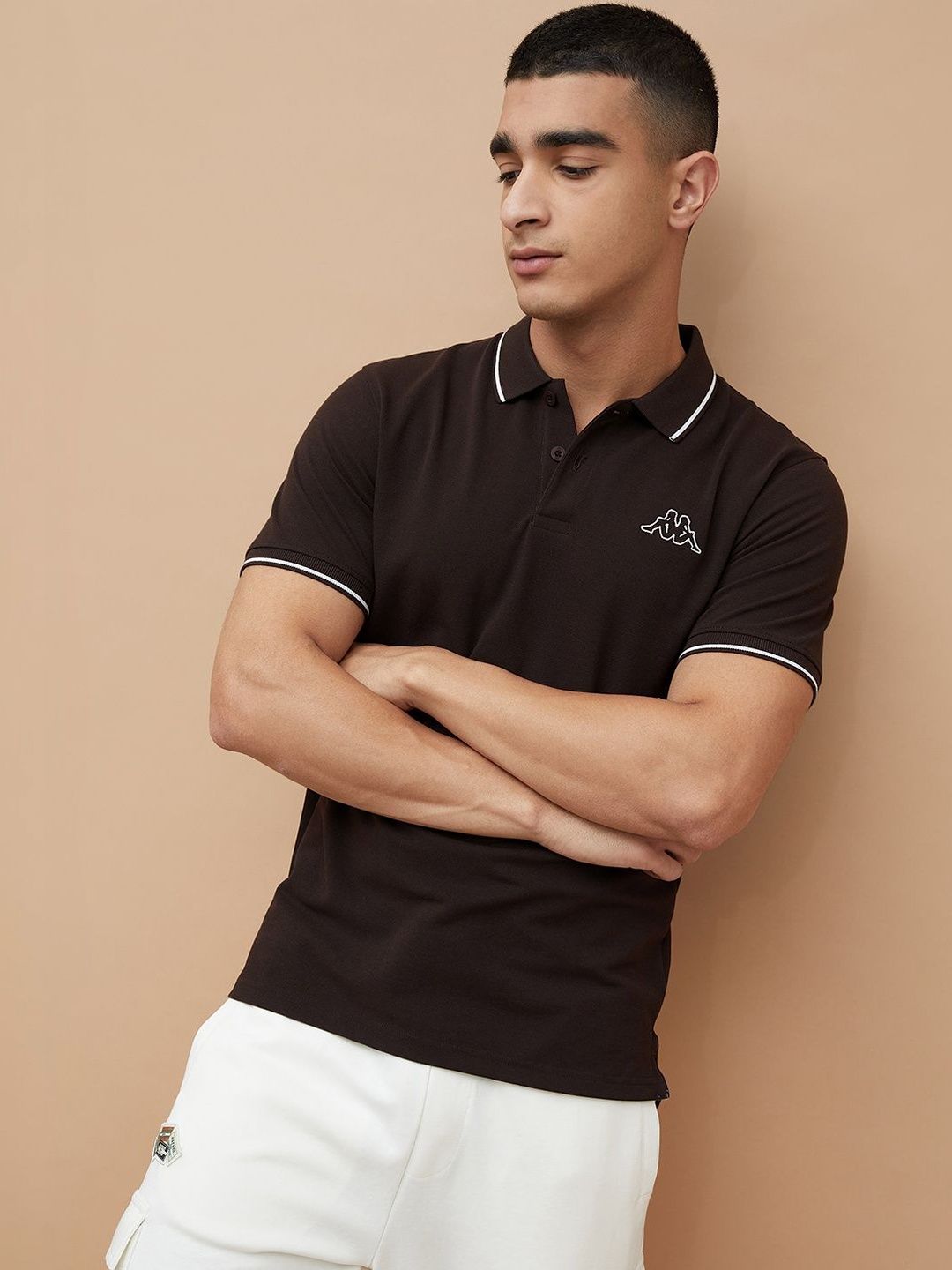 Kappa Men Brand Logo Polo Collar T-shirt