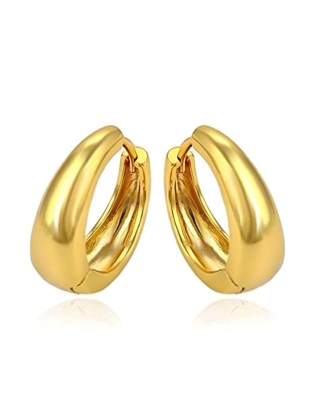 Deccan Store Geometric Half Hoop Earrings