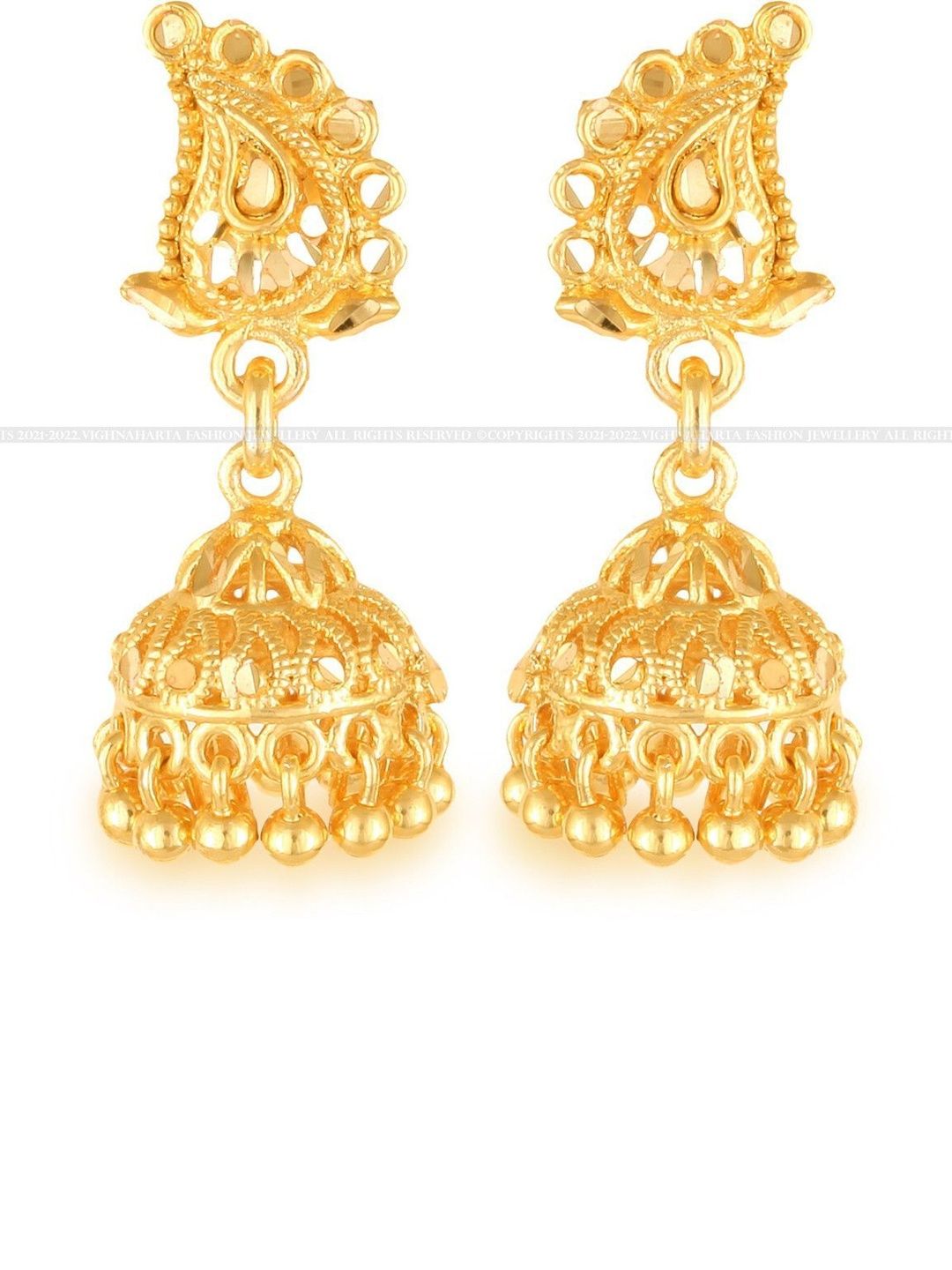 Trendfull Floral Jhumkas Earrings