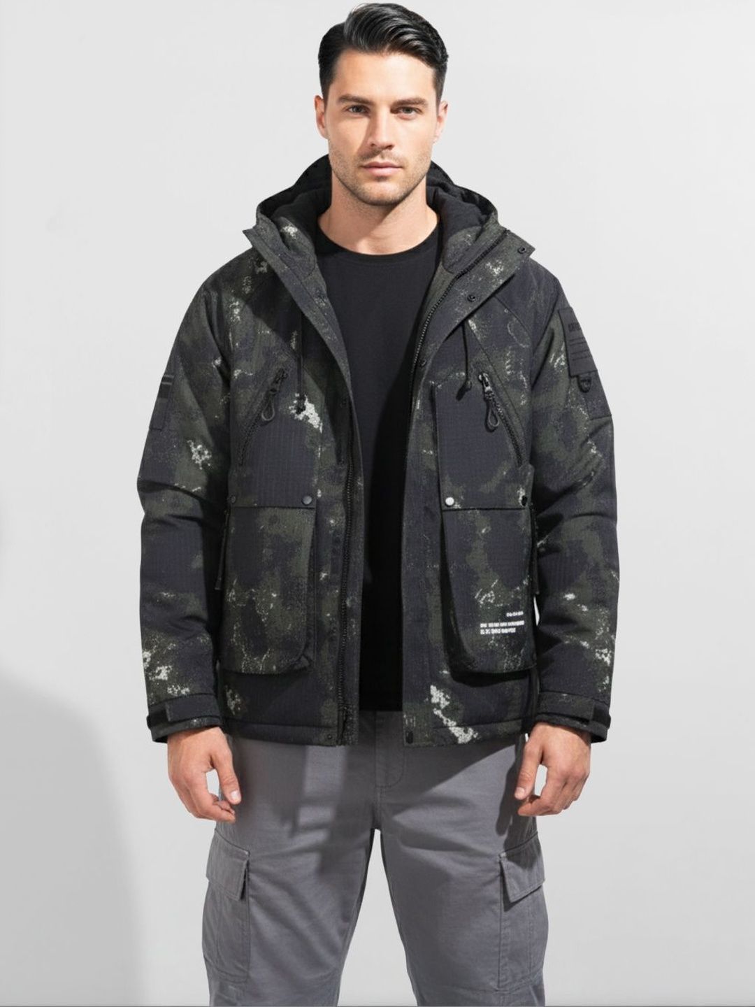 The Indian Garage Co Men Woven Jacket