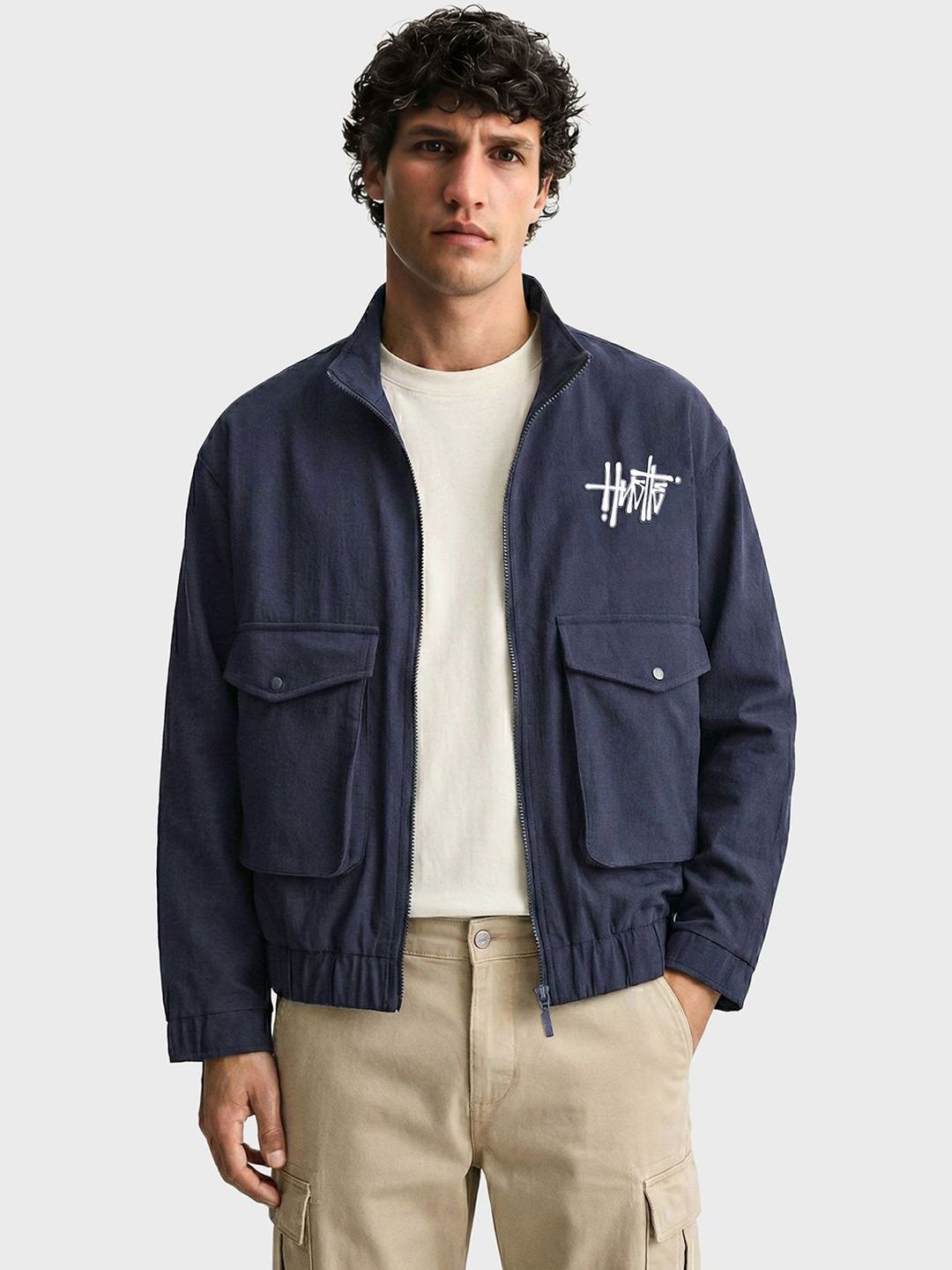 The Indian Garage Co Men Woven Jacket