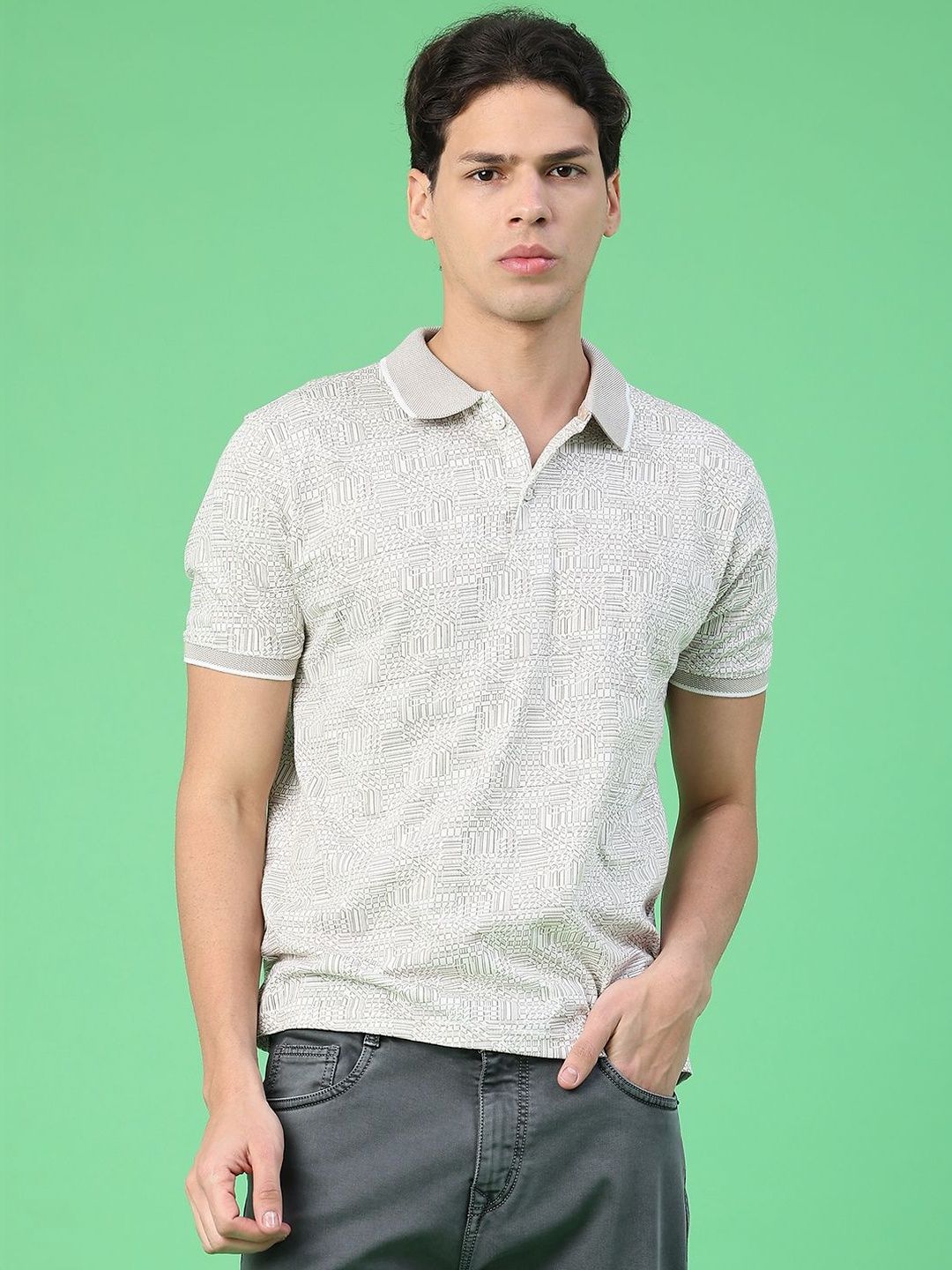V-Mart Men Polo Collar T-shirt