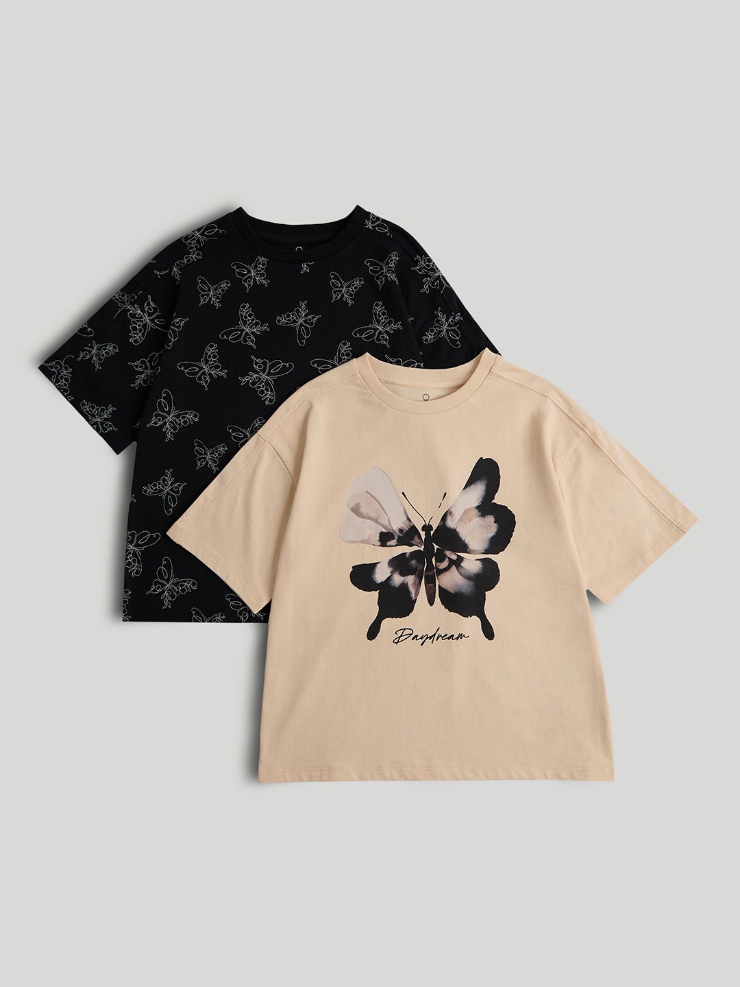 mothercare Girls Floral Printed Pockets T-shirt
