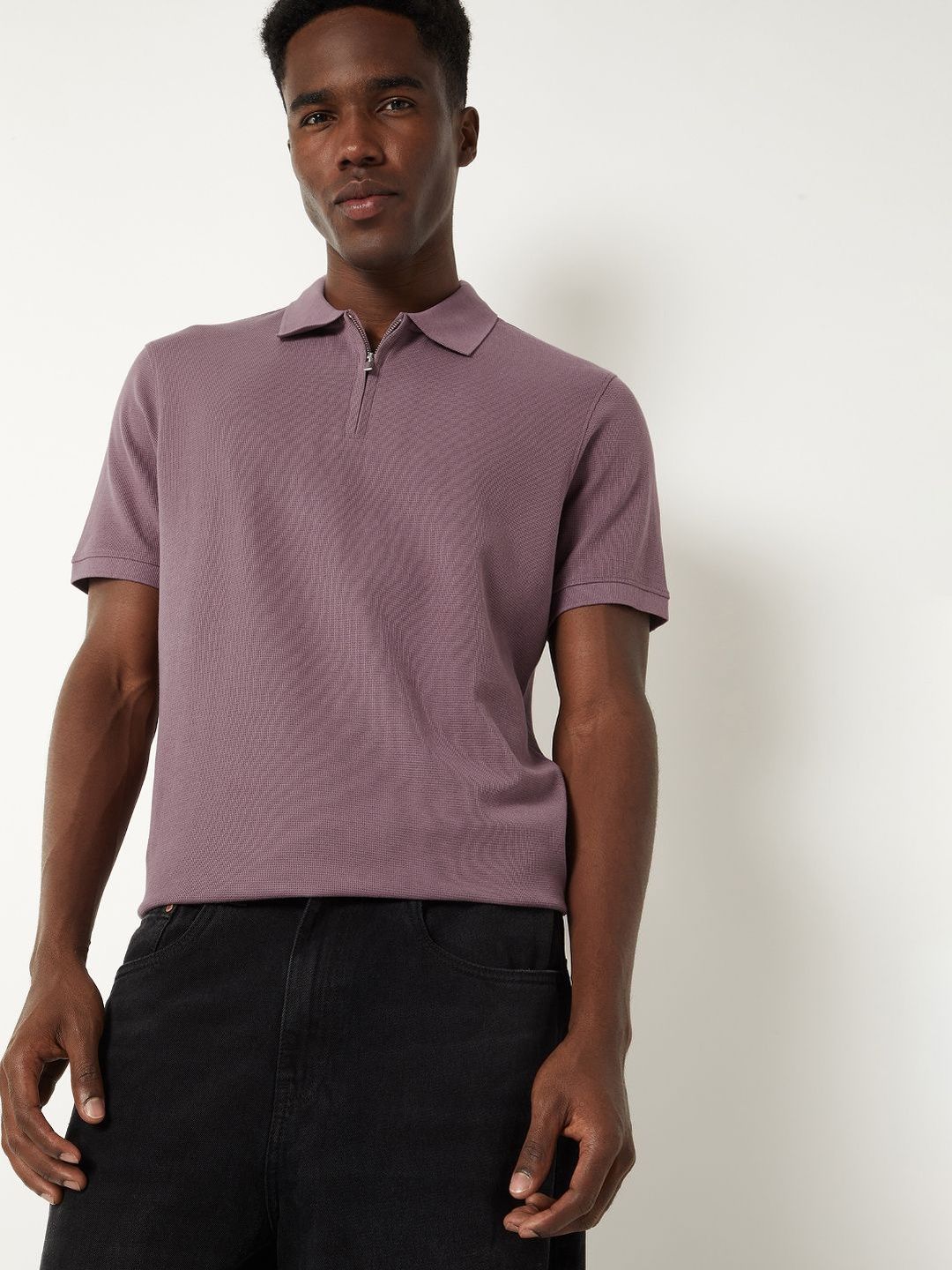 max Men Polo Collar Pure Cotton T-shirt