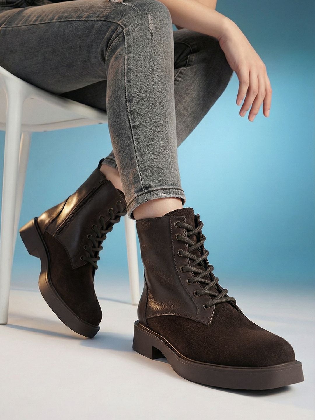 Nautica Nautica Women Suede Mid-Top Boots