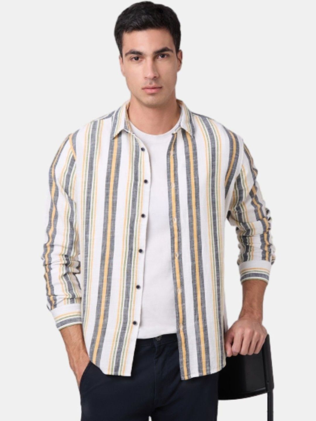 Pepe Jeans Men Classic Striped Casual Shirt