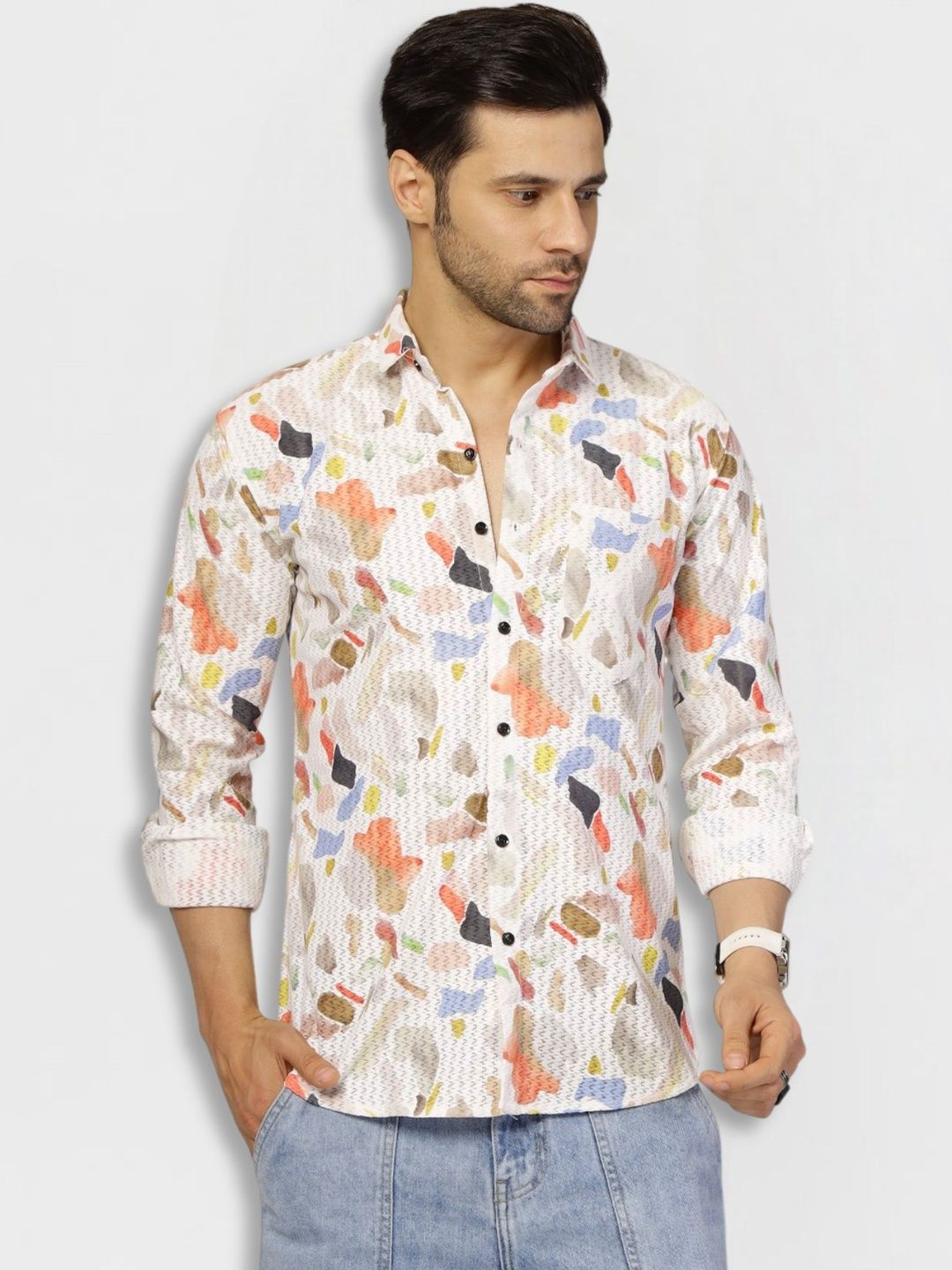 Metronaut Men Printed Casual Shirt