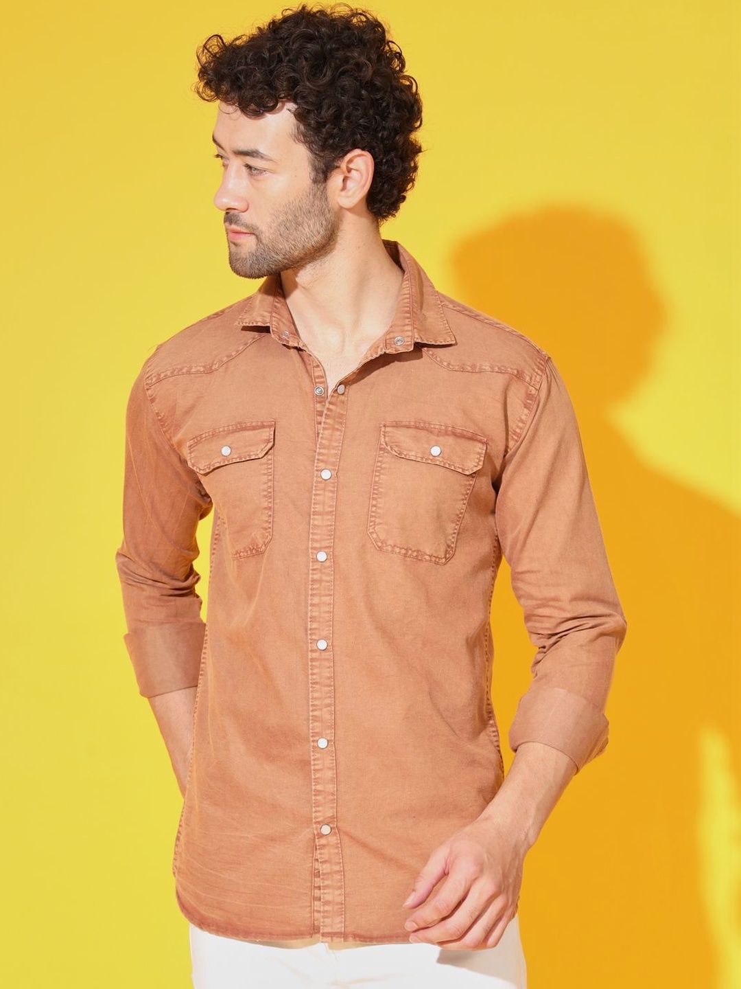 DOUBLE ONE Men Standard Casual Shirt