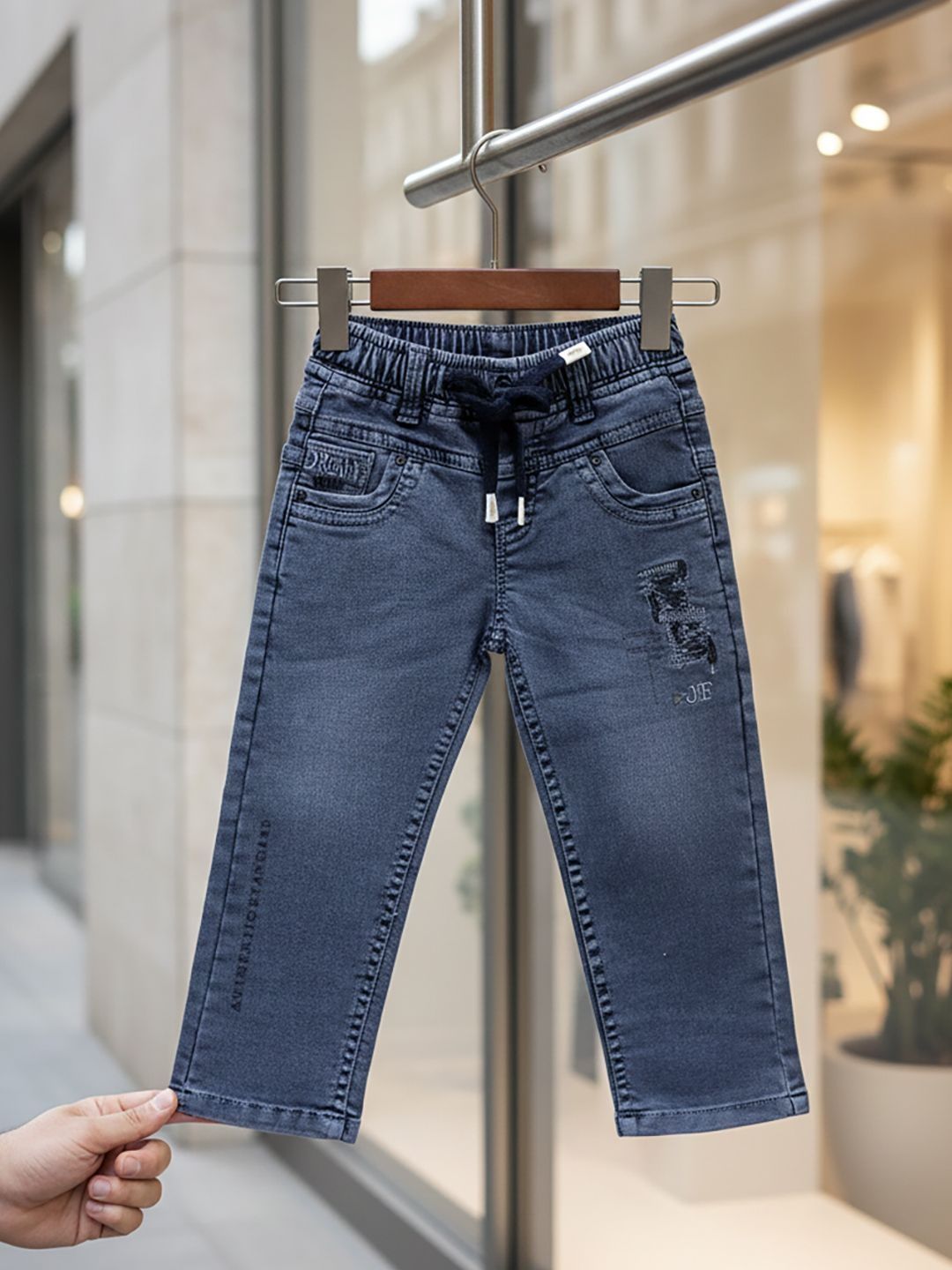 JFR Boys Straight Fit Low-Rise Light Fade Jeans