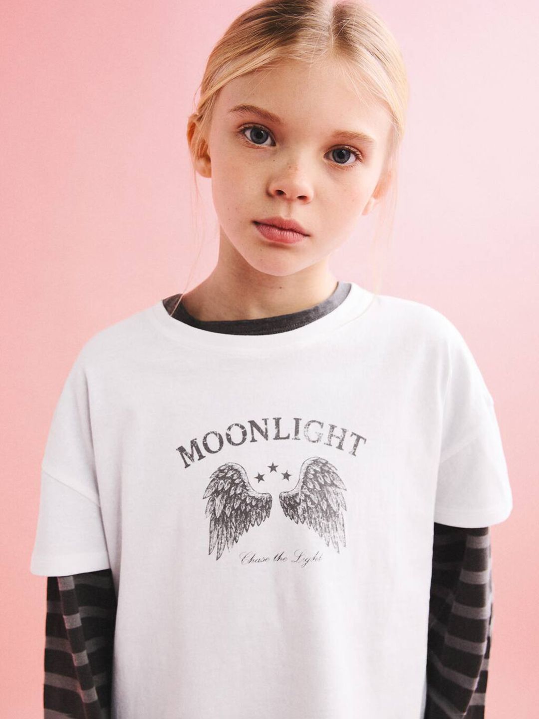 Mango Kids Girls Printed Pure Cotton T-shirt