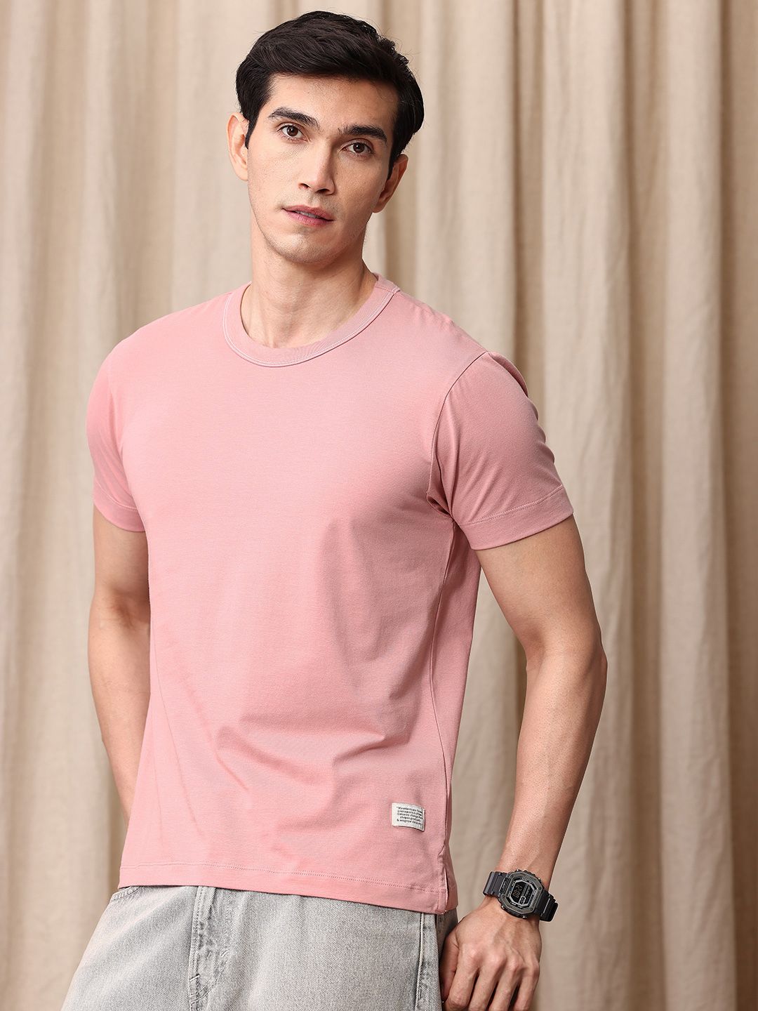 Mr Bowerbird Tailored Fit Round Neck T-shirt