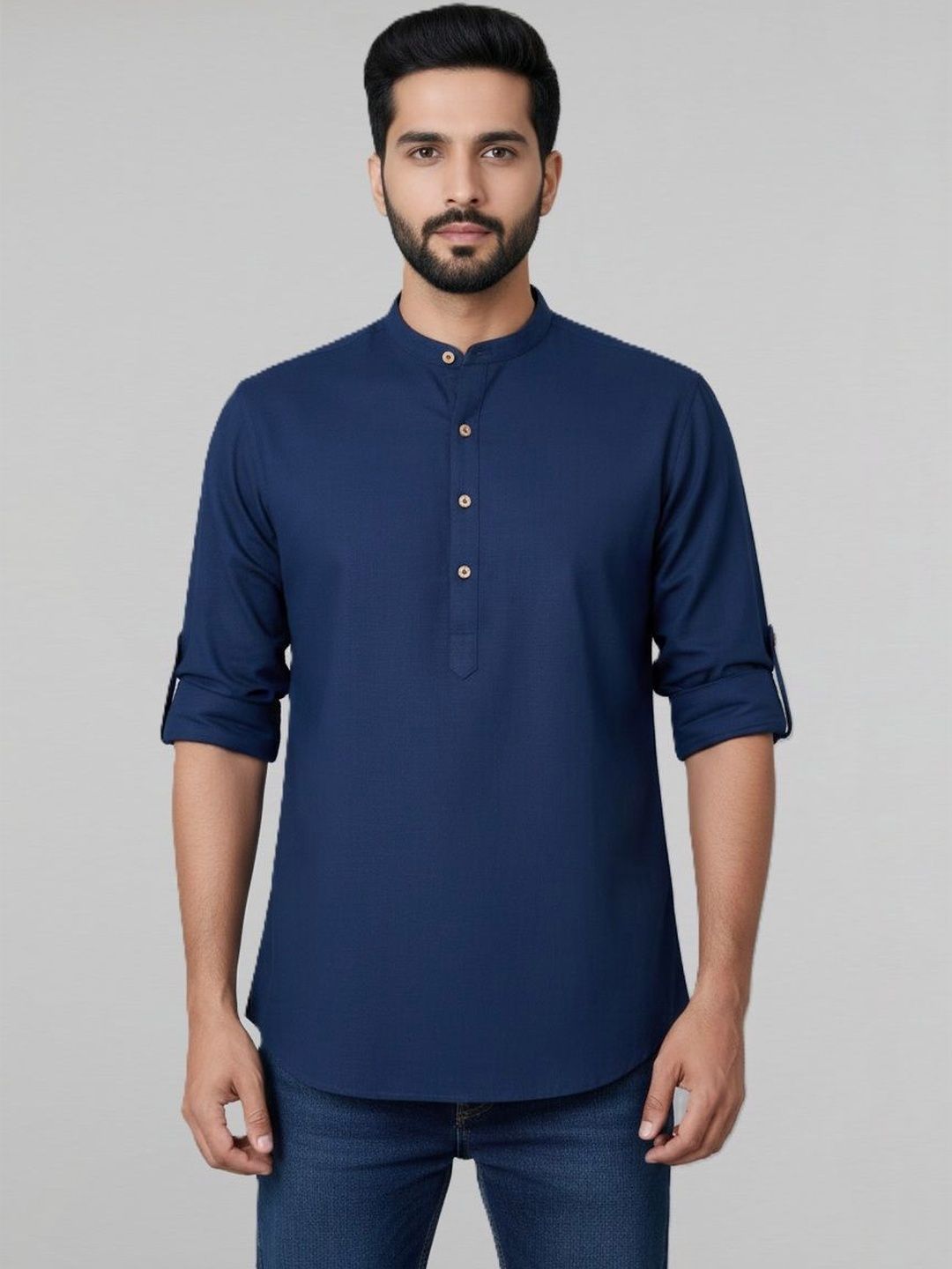 See Designs Men Thread Work Kurta