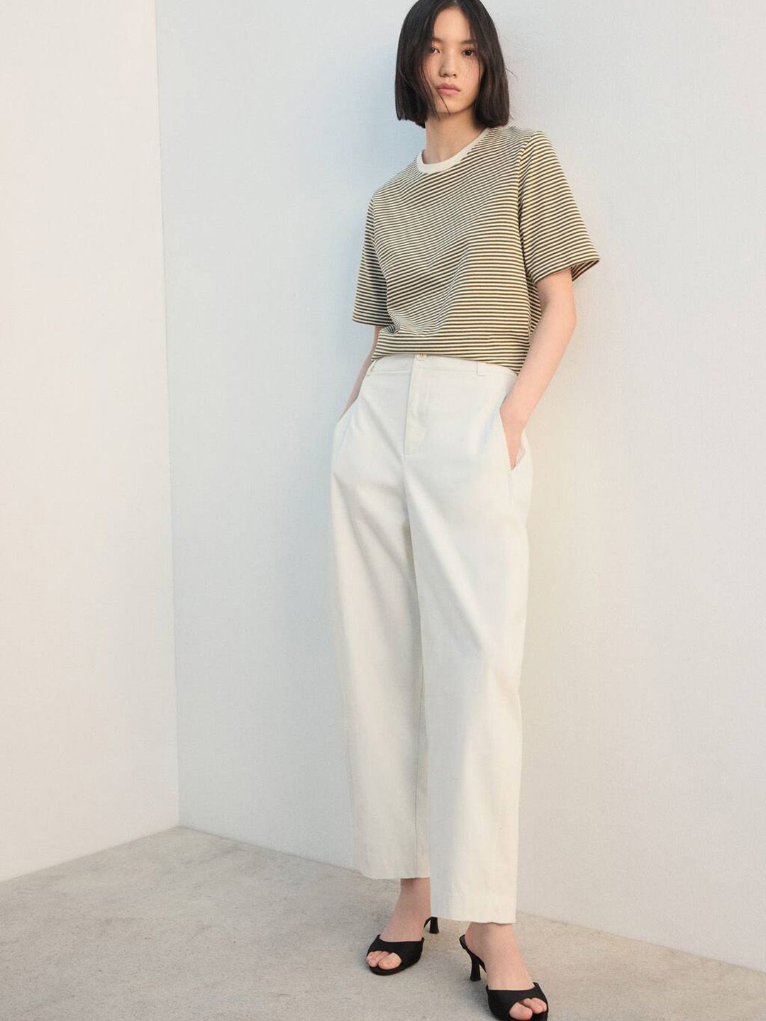 Striped Pure Cotton T-shirt