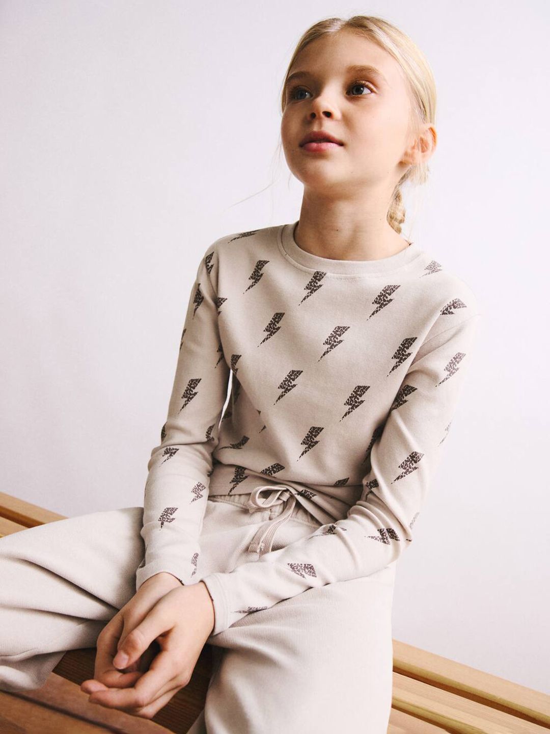 Mango Kids Girls Printed Long Sleeves T-shirt