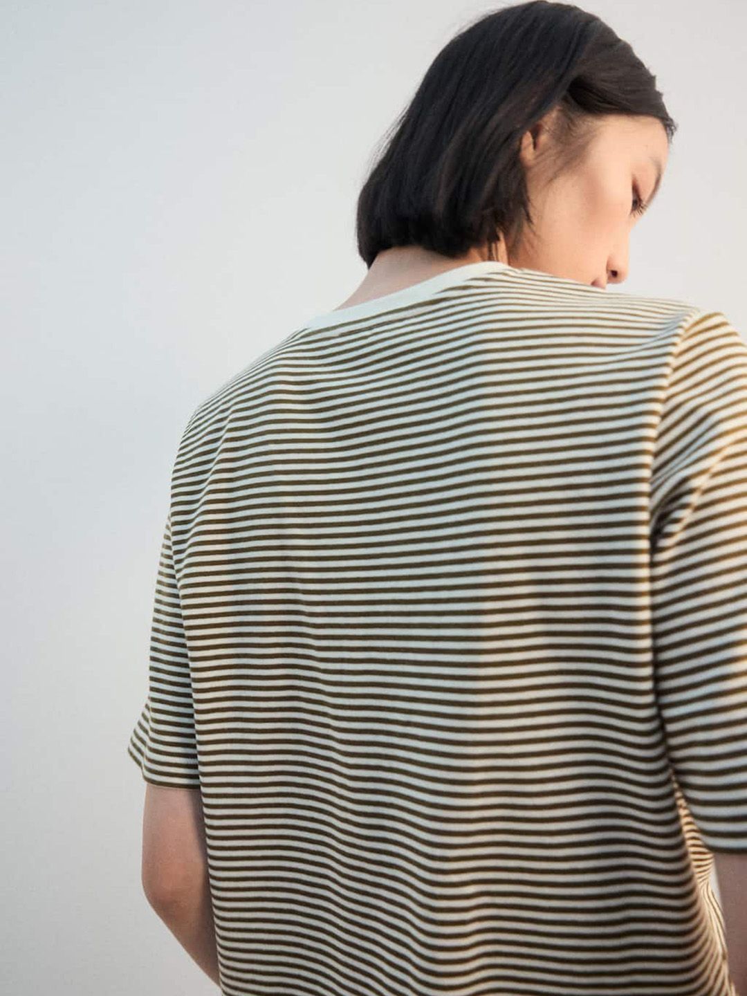 Striped Pure Cotton T-shirt