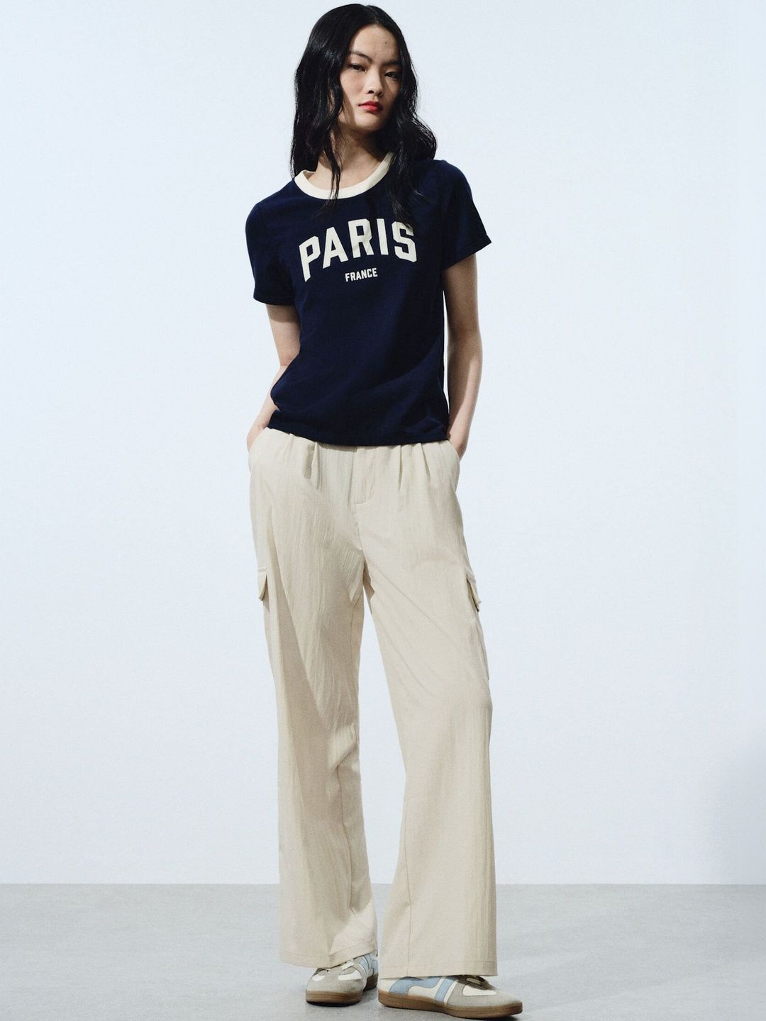 H&M H&M  Wide  Cargos Trousers