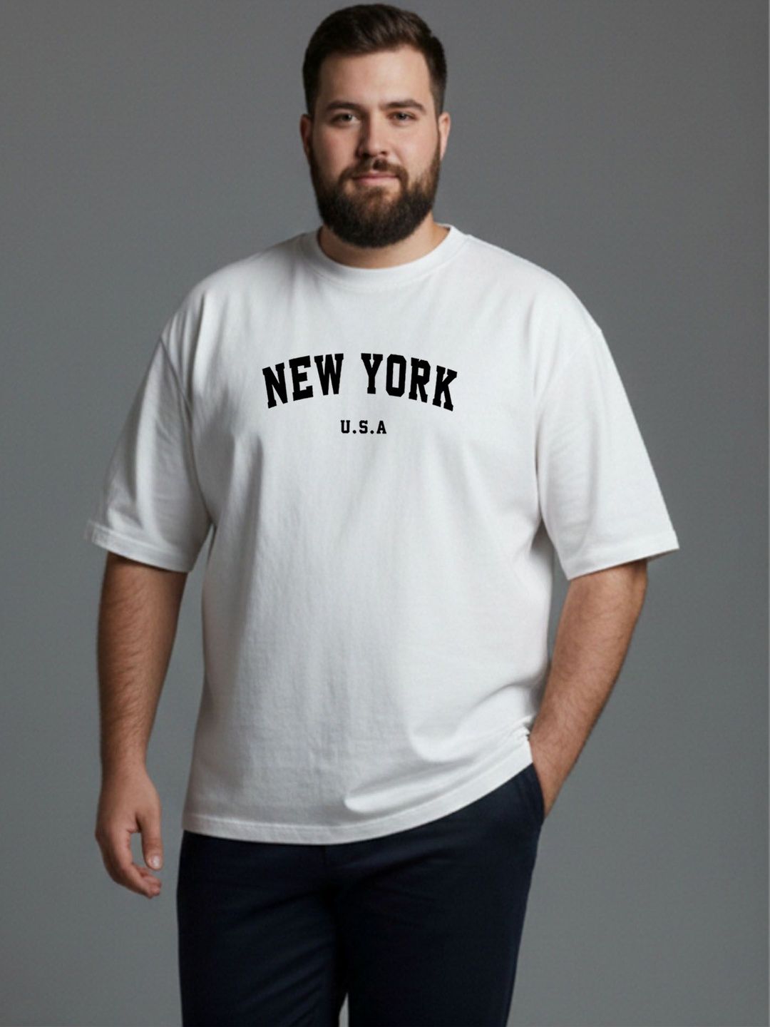 INDISSH Men Typography Printed T-shirt
