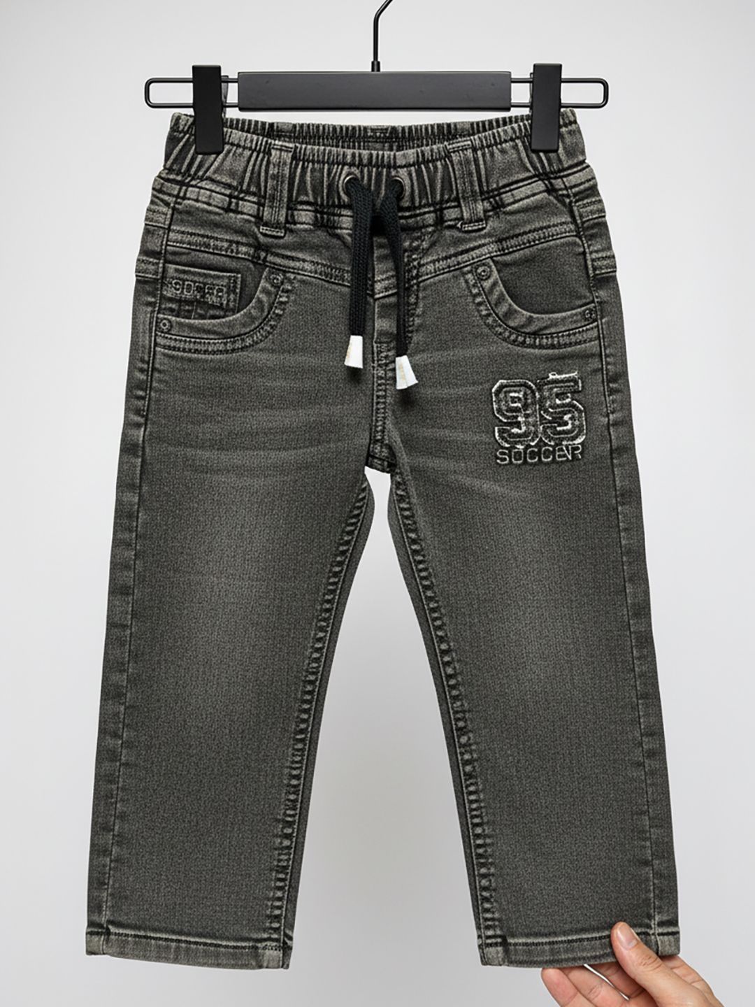 JFR Boys Straight Fit Low-Rise Light Fade Jeans