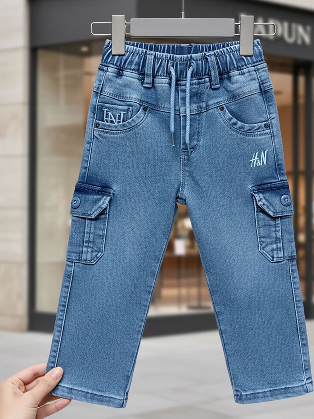 JFR Boys Straight Fit Low-Rise Light Fade Jeans