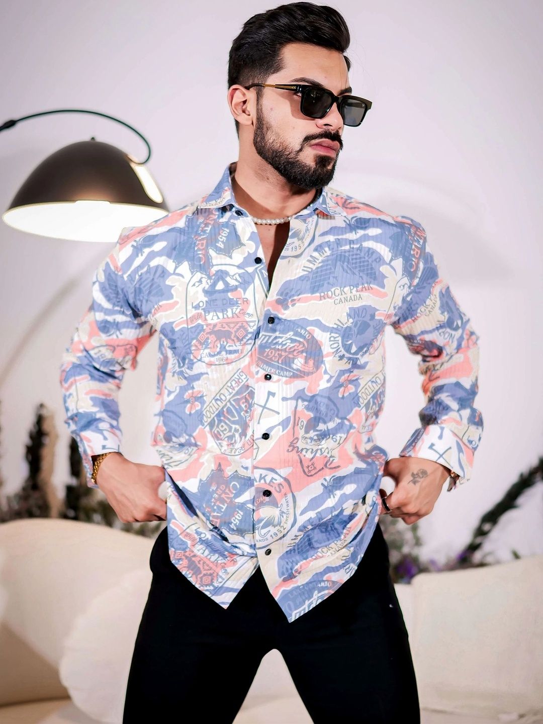 Metronaut Men Printed Casual Shirt
