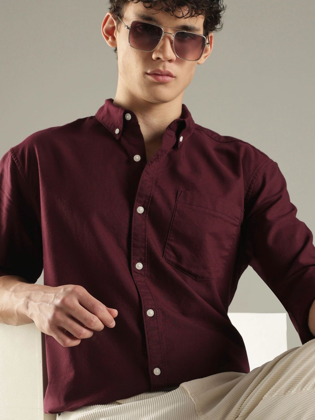 THE SHIRT CODE Men Casual Shirt