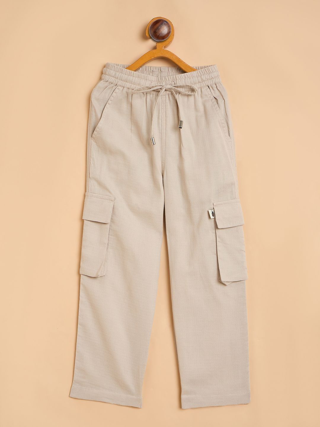 StyloBug Kids-Unisex Smart High-Rise Cargos Trousers