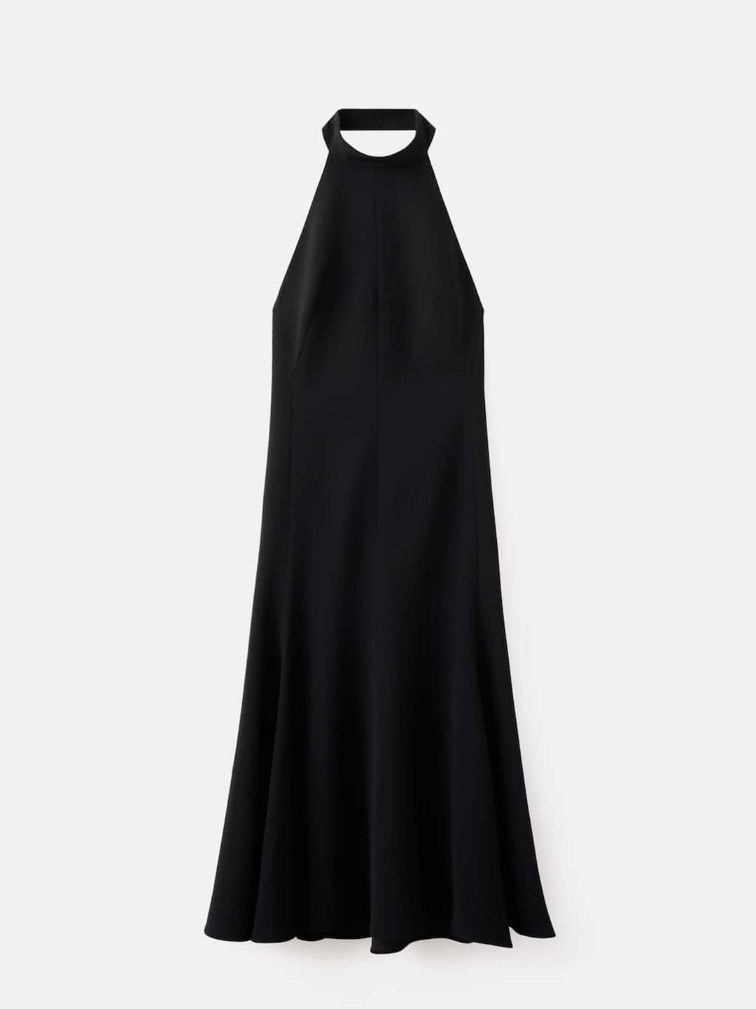 Halter Neck Fit & Flare Midi Dress