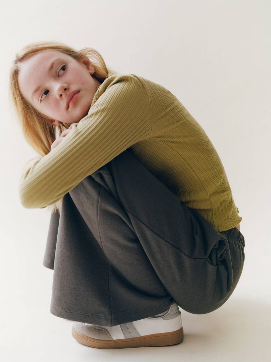 Mango Kids Girls Pure Cotton Trousers