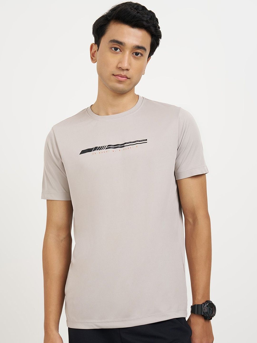 Ajile by Pantaloons Men Printed Slim Fit T-shirt