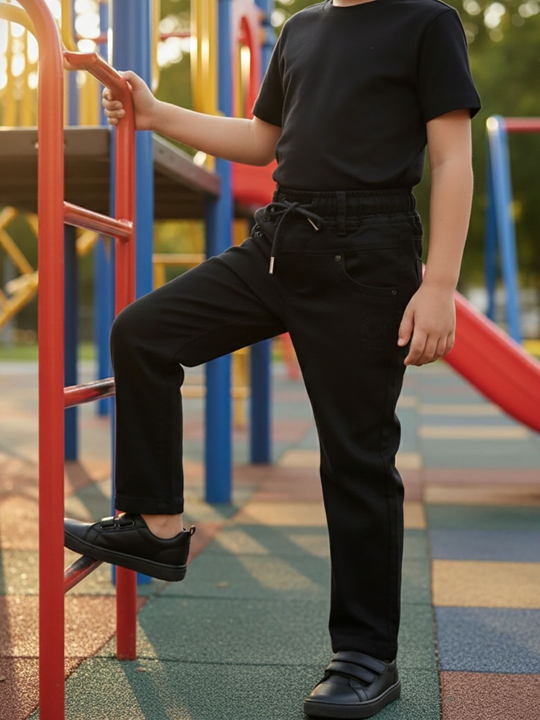 JFR Boys Straight Fit Low-Rise Jeans