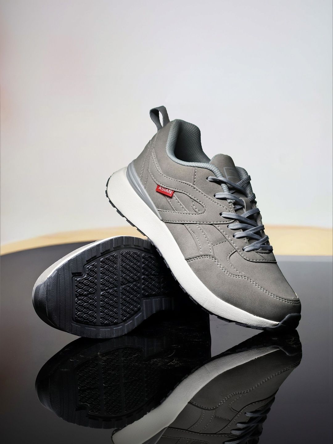 ASIAN Men Suede Running Non-Marking Shoes