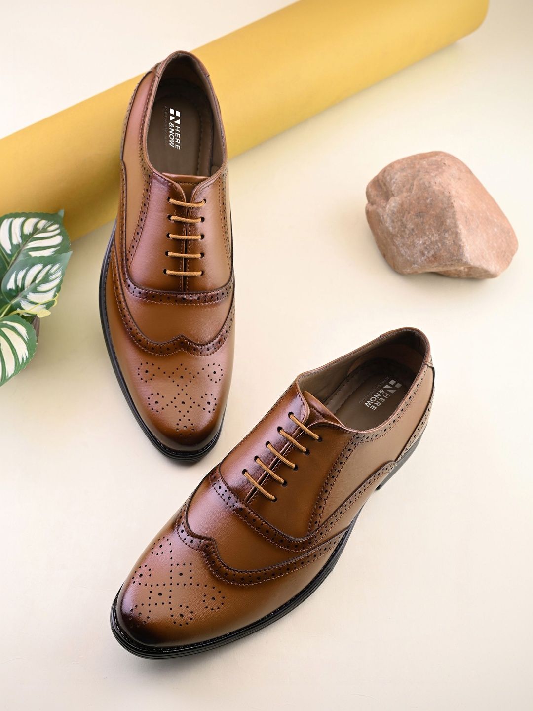 HERE&NOW Men Lace-Ups Formal Brogues