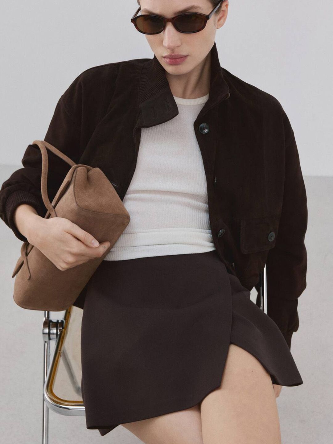 Side Slit Mini Skorts