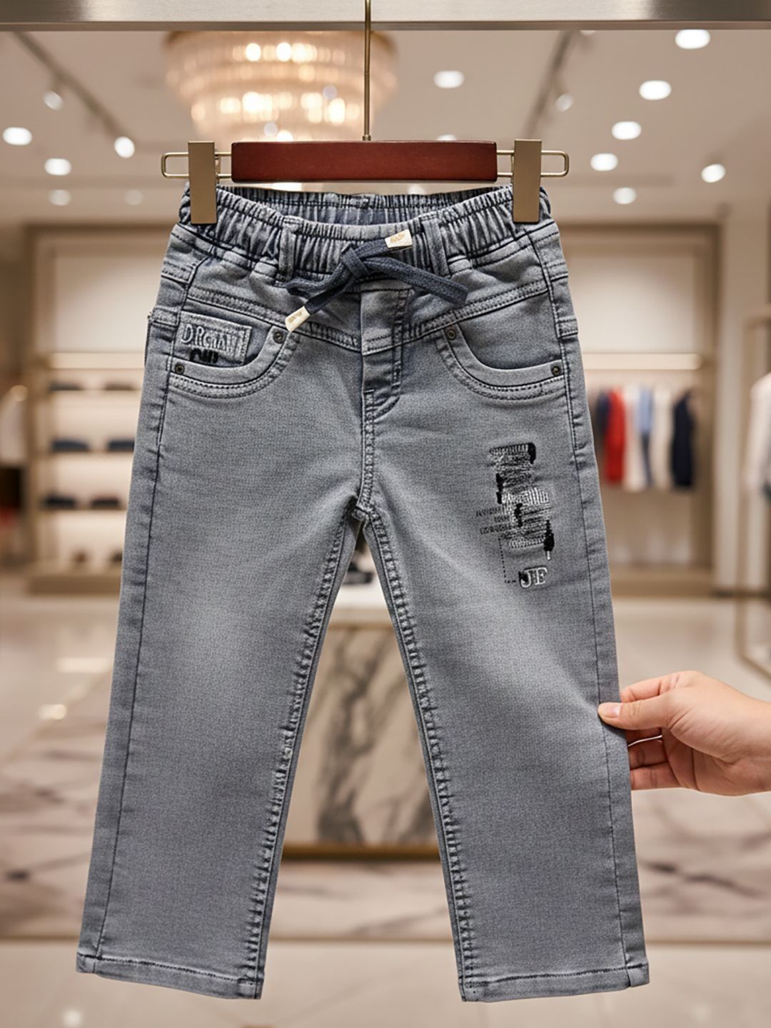 JFR Boys Straight Fit Low-Rise Light Fade Jeans