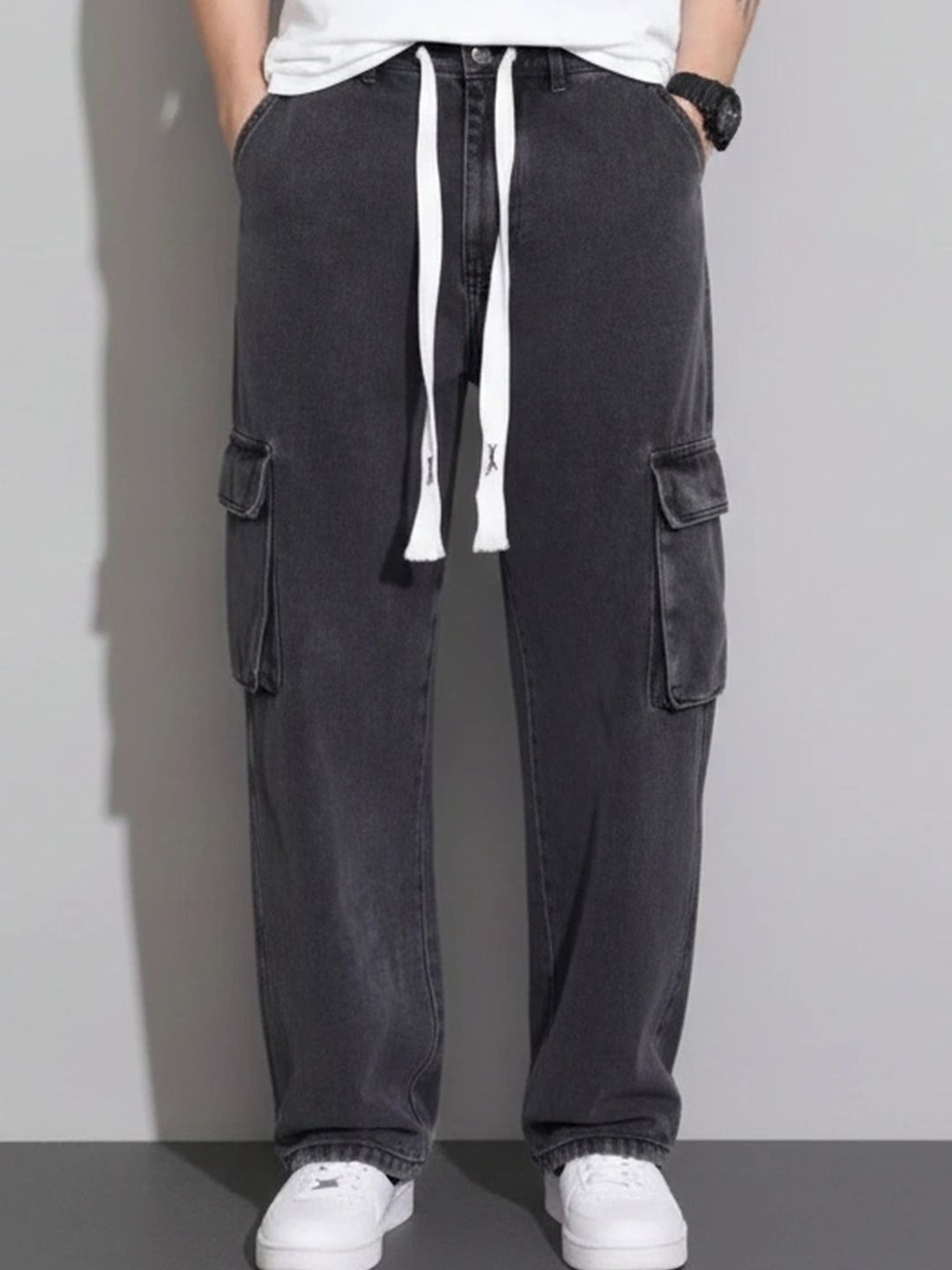 ANDREW HILL Men Mid-Rise Light Fade Jeans
