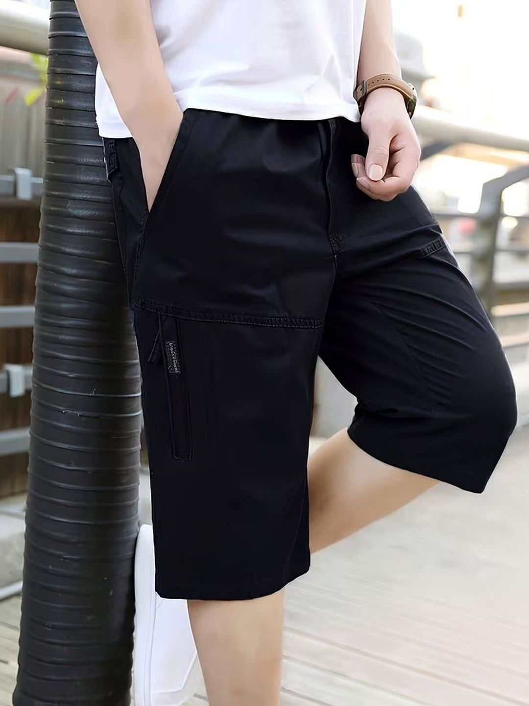 FABRIPPLE Men Running Cargo Shorts