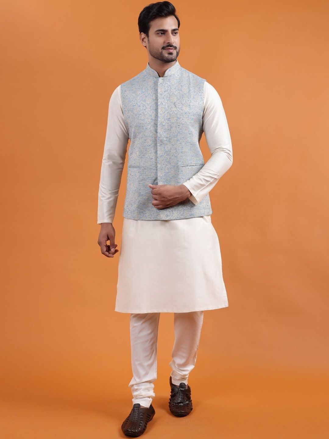 ZOIS Woven Design Nehru Jacket