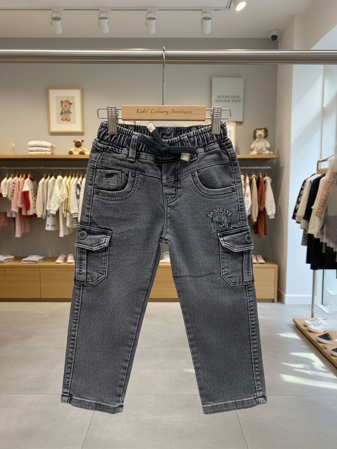 JFR Boys Straight Fit Low-Rise Light Fade Jeans