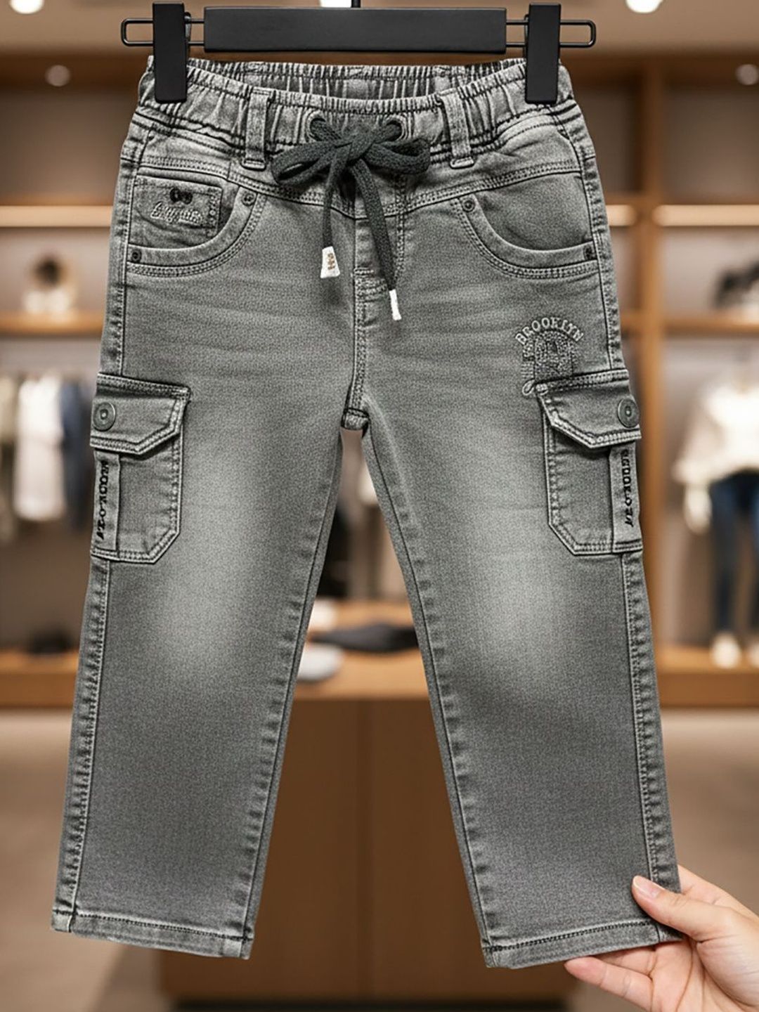 JFR Boys Straight Fit Low-Rise Light Fade Jeans